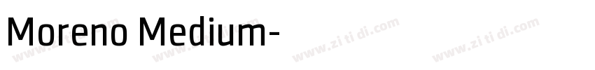 Moreno Medium字体转换